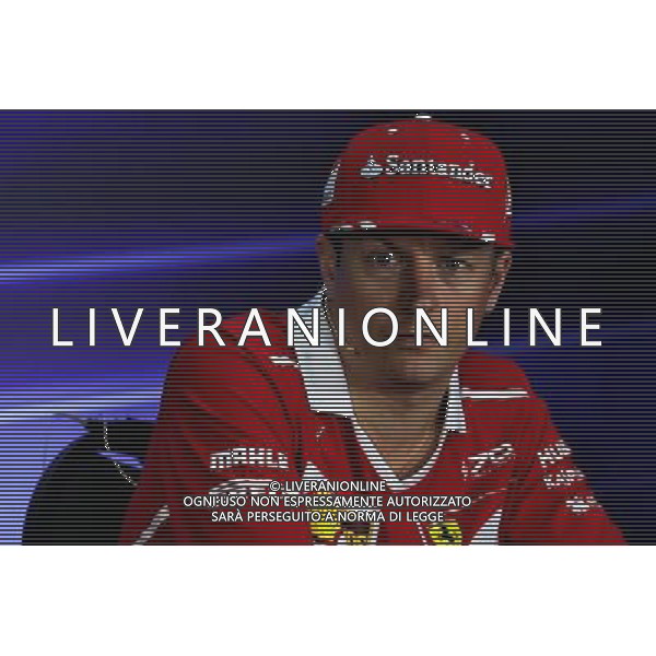 Kimi Raikkonen (FIN) Ferrari in the FIA Press Conference. 28.09.2017. Formula 1 World Championship, Rd 15, Malaysian Grand Prix, Sepang, Malaysia, Thursday. AG ALDO LIVERANI SAS ONLY ITALY