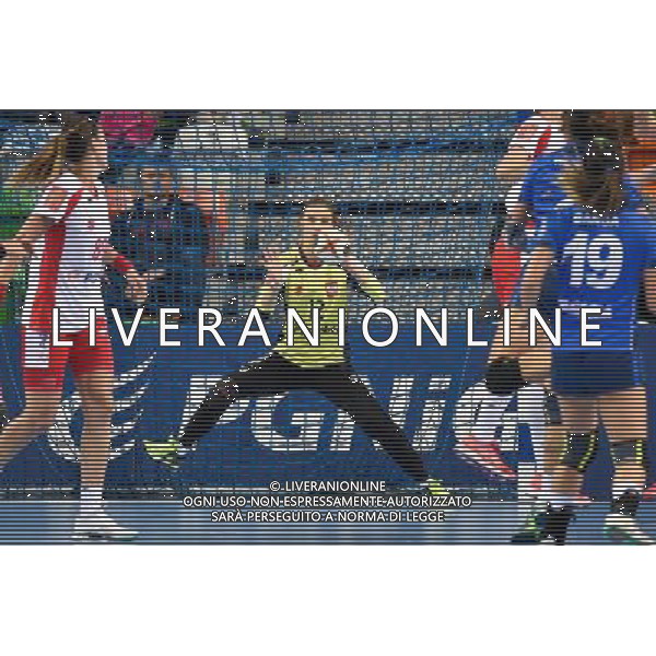 Lubin 27.09.2017 Kwalifikacje Mistrzostw Europy Francja 2018 , pilka reczna kobiet mecz Polska - Wlochy European Championship qualification France 2018, handball women\'s match Poland - Italy NZ bramkarz Weronika Gawlik goalkeeper , FOT. P.Dziurman / 400mm.pl / NEWSPIX.PL --- Newspix.pl / AGENZIA ALDO LIVERANI SAS - ITALY ONLY EDITORIAL USE ONLY - Polonia Italia pallamano Femminile Gruppo 2 di qualificazione ai Campionati Europei di Francia 2018 - 27-09-2017