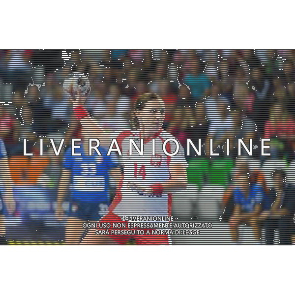 2017.09.27 Lubin Pilka Reczna Kwalifikacje do Mistrzostw Europy EHF 2018 Polska - Wlochy N/z Karolina Kudlacz-Gloc Foto Pawel Andrachiewicz / PressFocus 2017.09.27 Lubin Handball 2018 Women\'s European Championship Qualification Poland - Italy Karolina Kudlacz-Gloc Credit: Pawel Andrachiewicz / PressFocus / NEWSPIX.PL --- Newspix.pl / AGENZIA ALDO LIVERANI SAS - ITALY ONLY EDITORIAL USE ONLY - Polonia Italia pallamano Femminile Gruppo 2 di qualificazione ai Campionati Europei di Francia 2018 - 27-09-2017