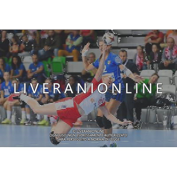 2017.09.27 Lubin Pilka Reczna Kwalifikacje do Mistrzostw Europy EHF 2018 Polska - Wlochy N/z Joanna Drabik Foto Pawel Andrachiewicz / PressFocus 2017.09.27 Lubin Handball 2018 Women\'s European Championship Qualification Poland - Italy Joanna Drabik Credit: Pawel Andrachiewicz / PressFocus / NEWSPIX.PL --- Newspix.pl / AGENZIA ALDO LIVERANI SAS - ITALY ONLY EDITORIAL USE ONLY - Polonia Italia pallamano Femminile Gruppo 2 di qualificazione ai Campionati Europei di Francia 2018 - 27-09-2017