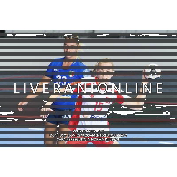 2017.09.27 Lubin Pilka Reczna Kwalifikacje do Mistrzostw Europy EHF 2018 Polska - Wlochy N/z Katarzyna Janiszewska Foto Pawel Andrachiewicz / PressFocus 2017.09.27 Lubin Handball 2018 Women\'s European Championship Qualification Poland - Italy Katarzyna Janiszewska Credit: Pawel Andrachiewicz / PressFocus / NEWSPIX.PL --- Newspix.pl / AGENZIA ALDO LIVERANI SAS - ITALY ONLY EDITORIAL USE ONLY - Polonia Italia pallamano Femminile Gruppo 2 di qualificazione ai Campionati Europei di Francia 2018 - 27-09-2017