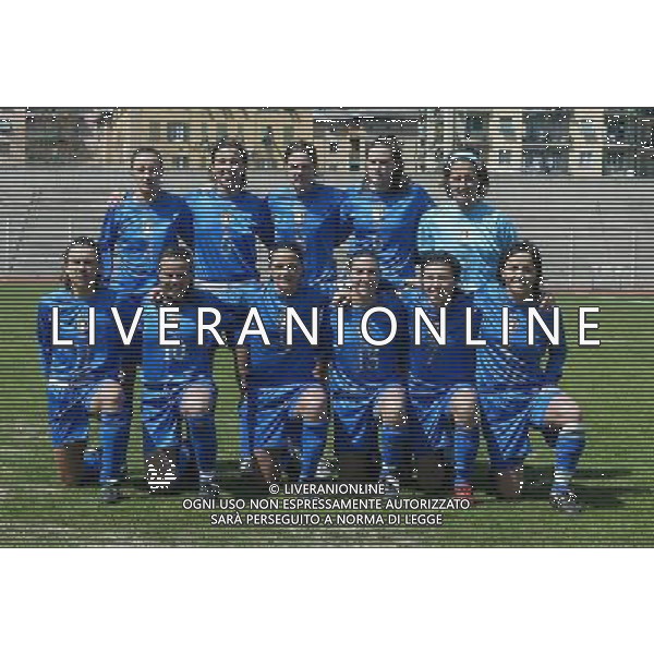 genova 13/04/2005 calcio femminile amichevole Italia-Danimarca nella foto formazione italiana ag.aldo Liverani-Venezia