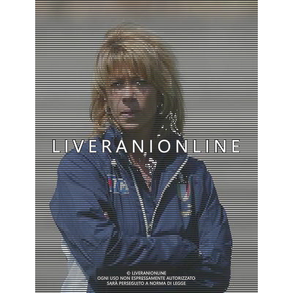 genova 13/04/2005 calcio femminile amichevole Italia-Danimarca nella foto morace carolina allenatore della nazionale femminile ag.aldo Liverani-Venezia