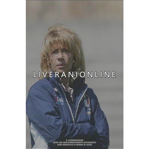 genova 13/04/2005 calcio femminile amichevole Italia-Danimarca nella foto morace carolina allenatore della nazionale femminile ag.aldo Liverani-Venezia