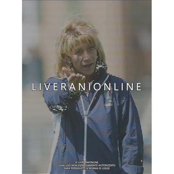 genova 13/04/2005 calcio femminile amichevole Italia-Danimarca nella foto morace carolina allenatore della nazionale femminile ag.aldo Liverani-Venezia