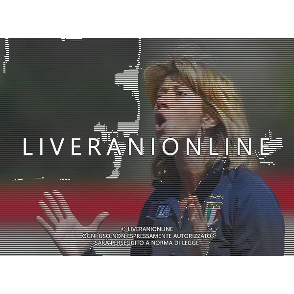 genova 13/04/2005 calcio femminile amichevole Italia-Danimarca nella foto morace carolina allenatore della nazionale femminile ag.aldo Liverani-Venezia