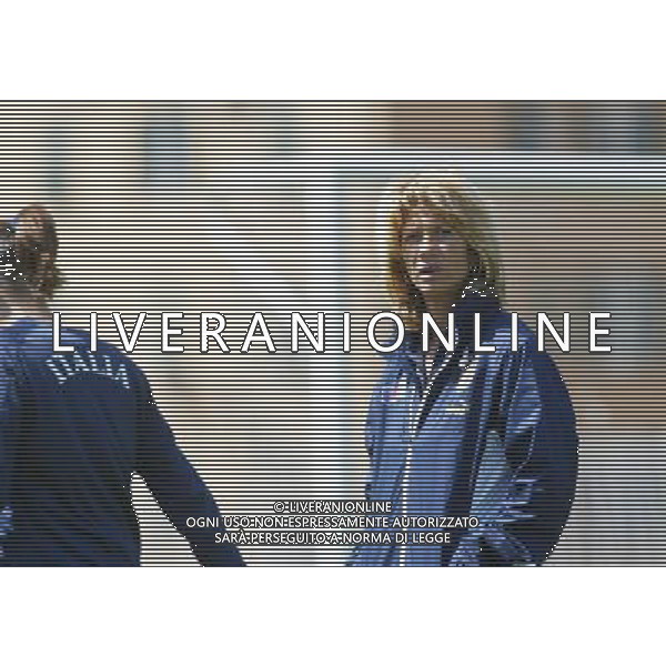 genova 13/04/2005 calcio femminile amichevole Italia-Danimarca nella foto morace carolina allenatore della nazionale femminile ag.aldo Liverani-Venezia