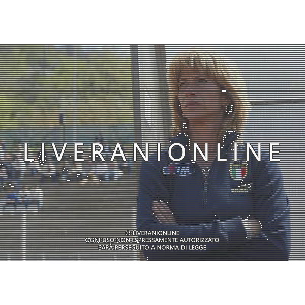 genova 13/04/2005 calcio femminile amichevole Italia-Danimarca nella foto morace carolina allenatore della nazionale femminile ag.aldo Liverani-Venezia