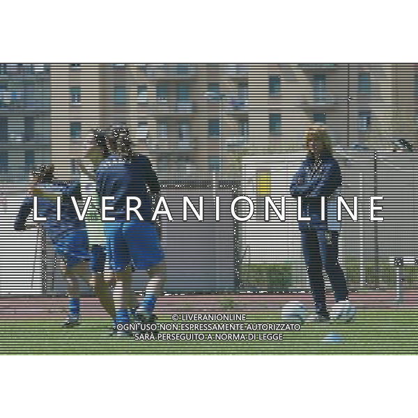 genova 13/04/2005 calcio femminile amichevole Italia-Danimarca nella foto morace carolina allenatore della nazionale femminile ag.aldo Liverani-Venezia