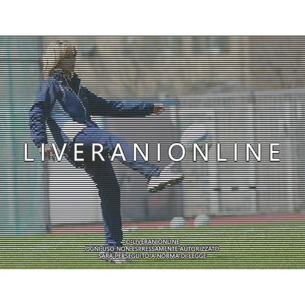 genova 13/04/2005 calcio femminile amichevole Italia-Danimarca nella foto morace carolina allenatore della nazionale femminile ag.aldo Liverani-Venezia