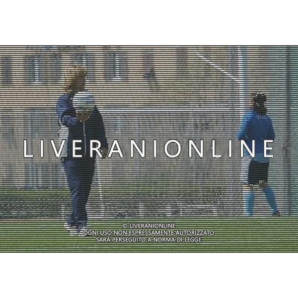 genova 13/04/2005 calcio femminile amichevole Italia-Danimarca nella foto morace carolina allenatore della nazionale femminile ag.aldo Liverani-Venezia
