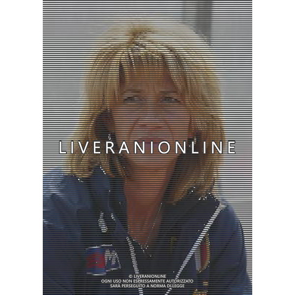 genova 13/04/2005 calcio femminile amichevole Italia-Danimarca nella foto morace carolina allenatore della nazionale femminile ag.aldo Liverani-Venezia