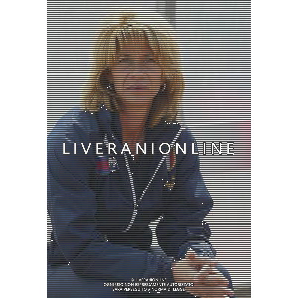 genova 13/04/2005 calcio femminile amichevole Italia-Danimarca nella foto morace carolina allenatore della nazionale femminile ag.aldo Liverani-Venezia