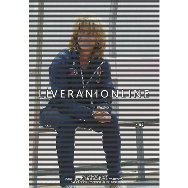 genova 13/04/2005 calcio femminile amichevole Italia-Danimarca nella foto morace carolina allenatore della nazionale femminile ag.aldo Liverani-Venezia