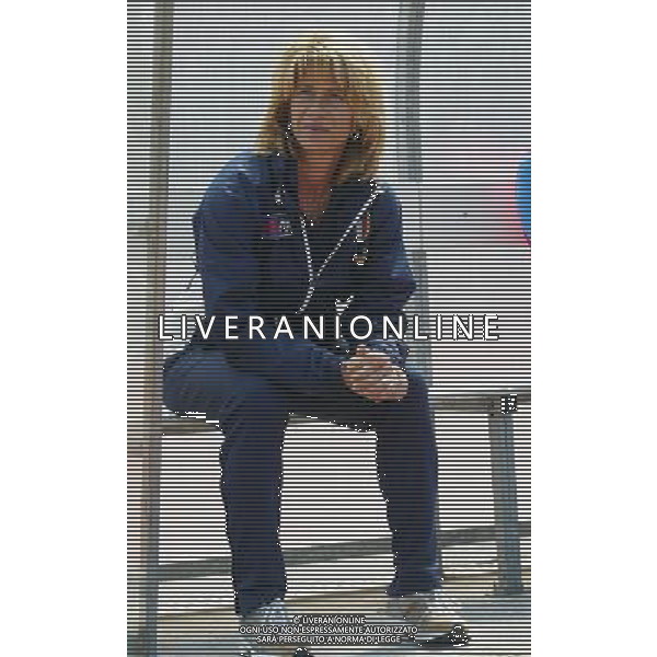 genova 13/04/2005 calcio femminile amichevole Italia-Danimarca nella foto morace carolina allenatore della nazionale femminile ag.aldo Liverani-Venezia