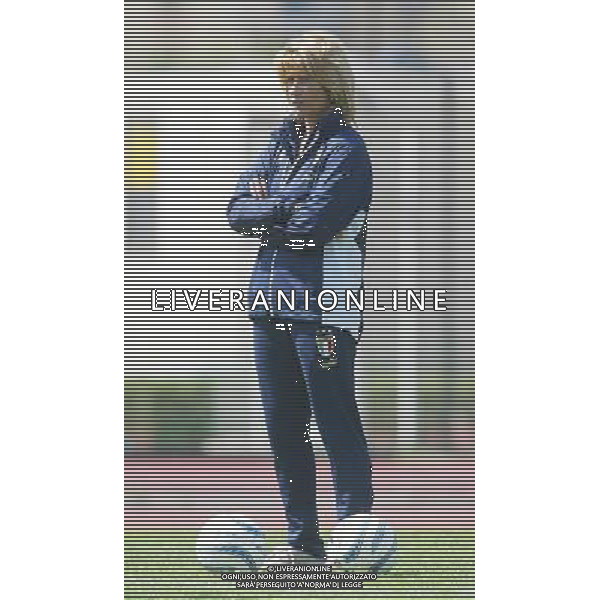 genova 13/04/2005 calcio femminile amichevole Italia-Danimarca nella foto morace carolina allenatore della nazionale femminile ag.aldo Liverani-Venezia