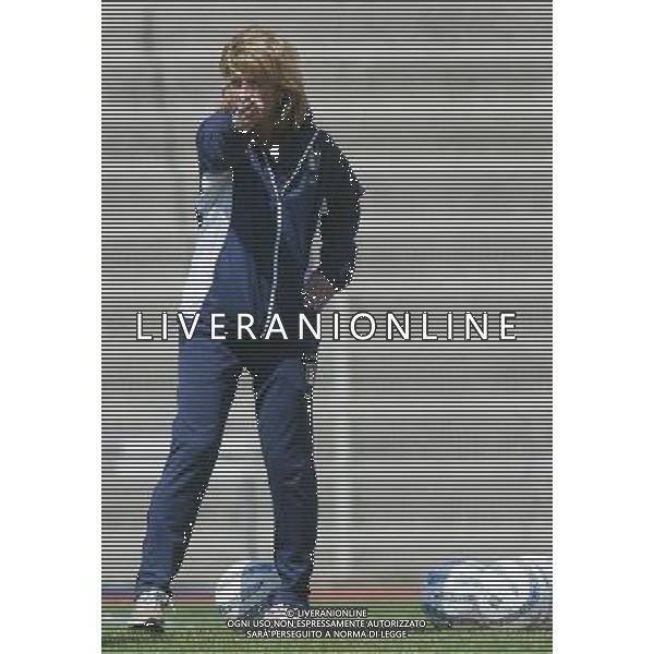 genova 13/04/2005 calcio femminile amichevole Italia-Danimarca nella foto morace carolina allenatore della nazionale femminile ag.aldo Liverani-Venezia