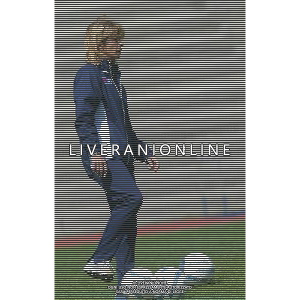 genova 13/04/2005 calcio femminile amichevole Italia-Danimarca nella foto morace carolina allenatore della nazionale femminile ag.aldo Liverani-Venezia