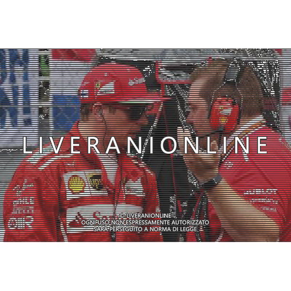 (L to R): Kimi Raikkonen (FIN) Ferrari with Dave Greenwood (GBR) Ferrari Race Engineer on the grid. 01.10.2017. Formula 1 World Championship, Rd 15, Malaysian Grand Prix, Sepang, Malaysia, Sunday. AG ALDO LIVERANI SAS ONLY ITALY