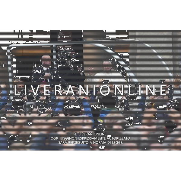 bologna -01-10-2017 visita di papa francesco abologna in piazza matteotti e hub nella foto papa francesco ag aldo liverani sas