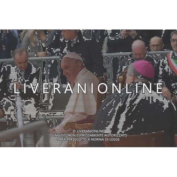 bologna -01-10-2017 visita di papa francesco abologna in piazza matteotti e hub nella foto papa francesco ag aldo liverani sas