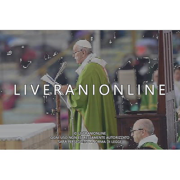 La visita di Sua Santita\' Papa Francesco a Bologna, 1 ottobre 2017 Nella foto La Santa Messa allo Stadio Dall\'Ara ©OPTIMAFOTO / AGENZIA ALDO LIVERANI SAS