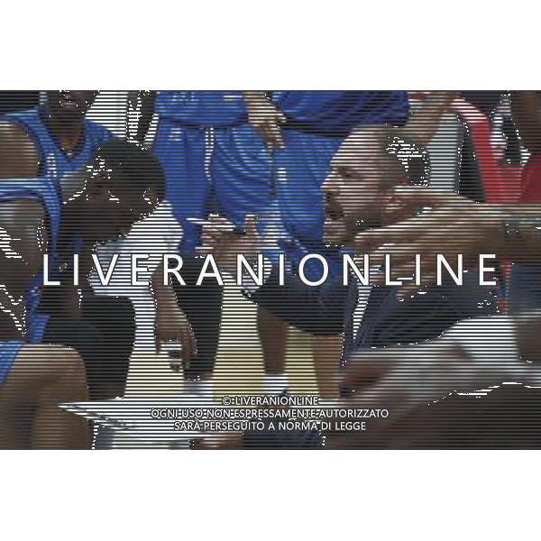 Lega Basket serie A 01/10/2017 V L Pallacanestro Pesaro - Germani Basket Brescia nella foto: Diana Andrea Coach ©Claudio Zamagni/Agenzia Aldo Liverani Diana Andrea Coach during basketball match between V L Pallacanestro Pesaro and Gremani Basket Brescia at Adriatic Arena in Pesaro on October 1 2017 photo credit by Claudio Zamagni/Aldo Liverani Photo Agency