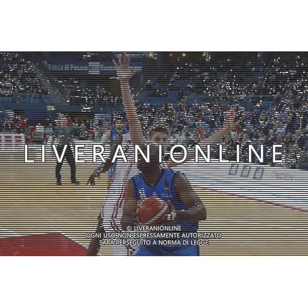 Lega Basket serie A 01/10/2017 V L Pallacanestro Pesaro - Germani Basket Brescia nella foto: Landry Marcus ©Claudio Zamagni/Agenzia Aldo Liverani Landry Marcus during basketball match between V L Pallacanestro Pesaro and Gremani Basket Brescia at Adriatic Arena in Pesaro on October 1 2017 photo credit by Claudio Zamagni/Aldo Liverani Photo Agency
