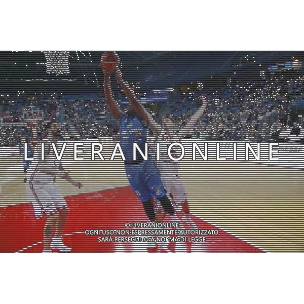 Lega Basket serie A 01/10/2017 V L Pallacanestro Pesaro - Germani Basket Brescia nella foto: Landry Marcus ©Claudio Zamagni/Agenzia Aldo Liverani Landry Marcus during basketball match between V L Pallacanestro Pesaro and Gremani Basket Brescia at Adriatic Arena in Pesaro on October 1 2017 photo credit by Claudio Zamagni/Aldo Liverani Photo Agency