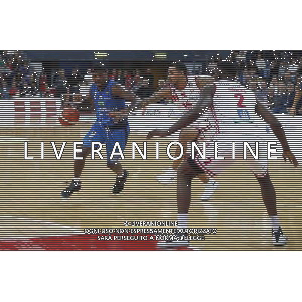 Lega Basket serie A 01/10/2017 V L Pallacanestro Pesaro - Germani Basket Brescia nella foto: Moore Lee ©Claudio Zamagni/Agenzia Aldo Liverani Moore Lee during basketball match between V L Pallacanestro Pesaro and Gremani Basket Brescia at Adriatic Arena in Pesaro on October 1 2017 photo credit by Claudio Zamagni/Aldo Liverani Photo Agency