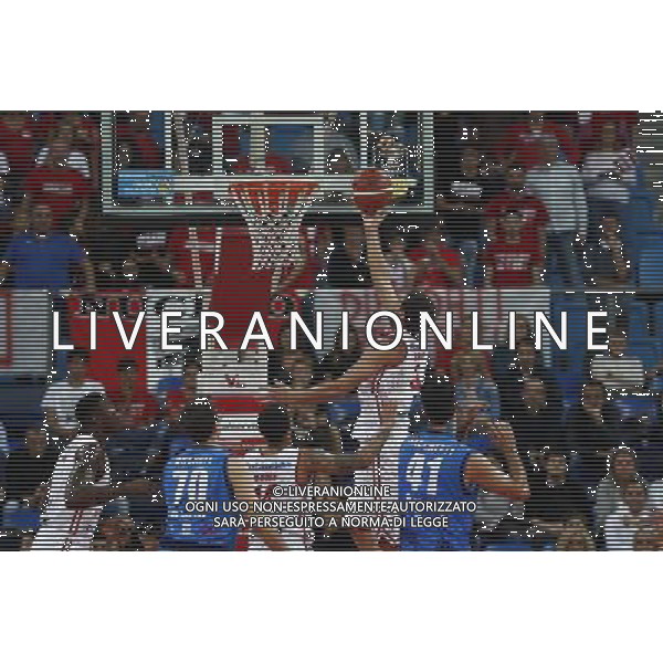 Lega Basket serie A 01/10/2017 V L Pallacanestro Pesaro - Germani Basket Brescia nella foto: Ceron Marco ©Claudio Zamagni/Agenzia Aldo Liverani Ceron Marco during basketball match between V L Pallacanestro Pesaro and Gremani Basket Brescia at Adriatic Arena in Pesaro on October 1 2017 photo credit by Claudio Zamagni/Aldo Liverani Photo Agency