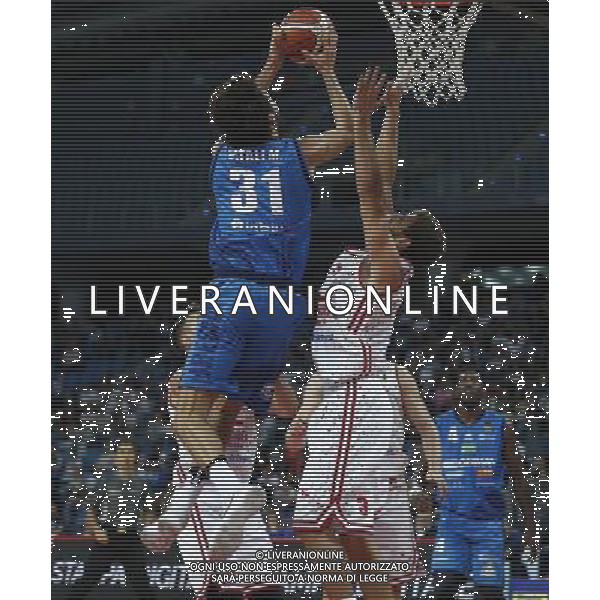 Lega Basket serie A 01/10/2017 V L Pallacanestro Pesaro - Germani Basket Brescia nella foto: Vitali Michele Â©Claudio Zamagni/Agenzia Aldo Liverani Vitali Michele during basketball match between V L Pallacanestro Pesaro and Gremani Basket Brescia at Adriatic Arena in Pesaro on October 1 2017 photo credit by Claudio Zamagni/Aldo Liverani Photo Agency
