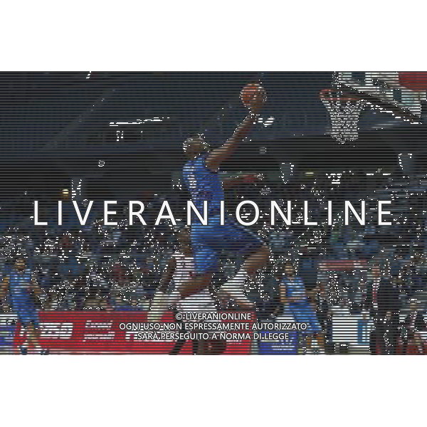 Lega Basket serie A 01/10/2017 V L Pallacanestro Pesaro - Germani Basket Brescia nella foto: Landry Marcus Â©Claudio Zamagni/Agenzia Aldo Liverani Landry Marcus during basketball match between V L Pallacanestro Pesaro and Gremani Basket Brescia at Adriatic Arena in Pesaro on October 1 2017 photo credit by Claudio Zamagni/Aldo Liverani Photo Agency