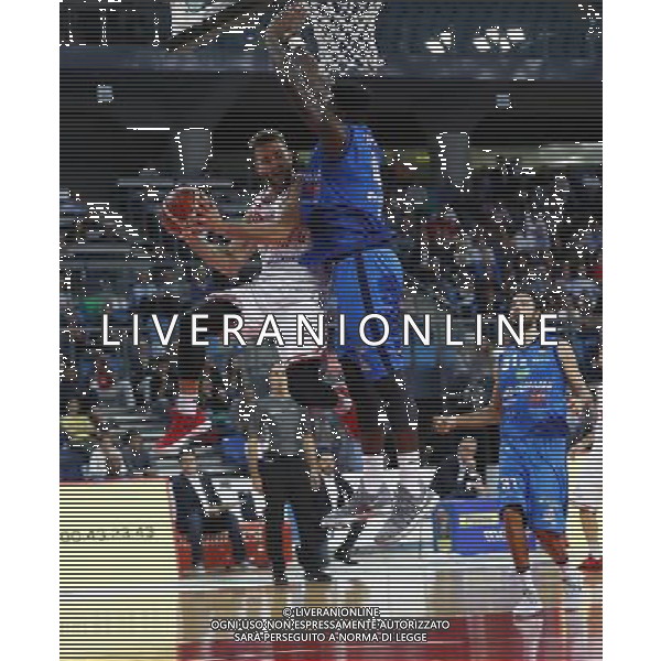Lega Basket serie A 01/10/2017 V L Pallacanestro Pesaro - Germani Basket Brescia nella foto: Bertone Pablo Â©Claudio Zamagni/Agenzia Aldo Liverani Bertone Pablo during basketball match between V L Pallacanestro Pesaro and Gremani Basket Brescia at Adriatic Arena in Pesaro on October 1 2017 photo credit by Claudio Zamagni/Aldo Liverani Photo Agency