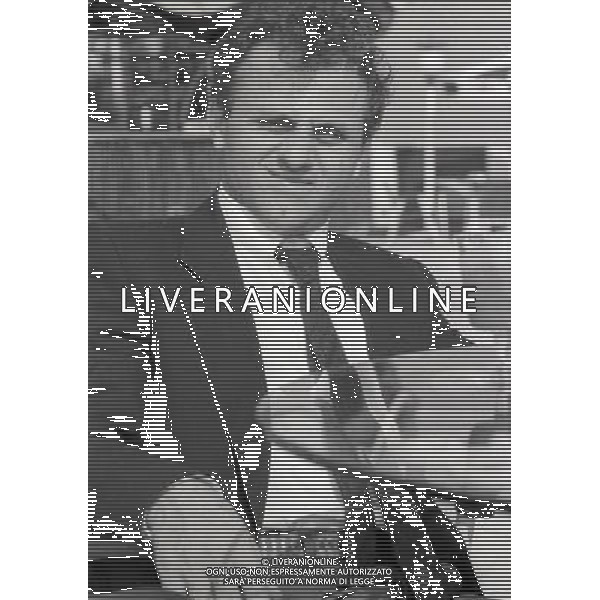 MILANO OTTOBRE 1987 TERRAZZA MARTINI CONFERENZA STAMPA FRATELLI ABBAGNALE NELLA FOTO GIUSEPPE DI CAPUA TIMONIERE AG ALDO LIVERANI SAS