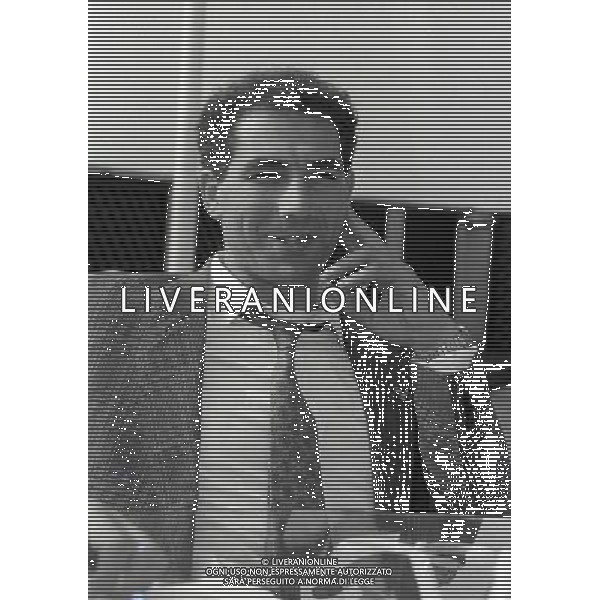 MILANO OTTOBRE 1987 TERRAZZA MARTINI CONFERENZA STAMPA FRATELLI ABBAGNALE NELLA FOTO GIUSEPPE ABBAGNALE AG ALDO LIVERANI SAS