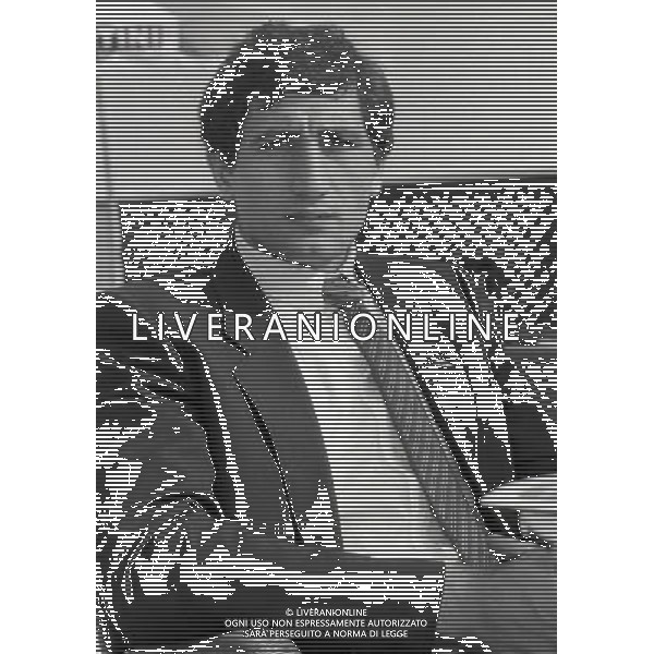 MILANO OTTOBRE 1987 TERRAZZA MARTINI CONFERENZA STAMPA FRATELLI ABBAGNALE NELLA FOTO CARMINE ABBAGNALE AG ALDO LIVERANI SAS