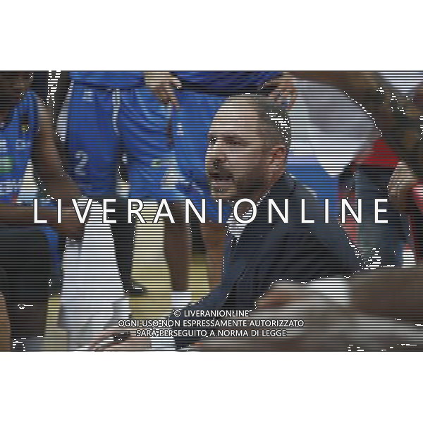 Lega Basket serie A 01/10/2017 V L Pallacanestro Pesaro - Germani Basket Brescia nella foto: Diana Andrea Coach ©Claudio Zamagni/Agenzia Aldo Liverani Diana Andrea Coach during basketball match between V L Pallacanestro Pesaro and Gremani Basket Brescia at Adriatic Arena in Pesaro on October 1 2017 photo credit by Claudio Zamagni/Aldo Liverani Photo Agency