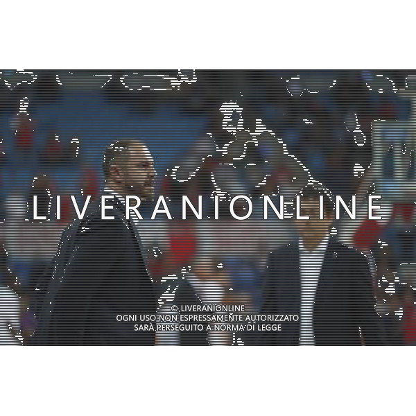 Lega Basket serie A 01/10/2017 V L Pallacanestro Pesaro - Germani Basket Brescia nella foto: Diana Andrea Coach ©Claudio Zamagni/Agenzia Aldo Liverani Diana Andrea Coach during basketball match between V L Pallacanestro Pesaro and Gremani Basket Brescia at Adriatic Arena in Pesaro on October 1 2017 photo credit by Claudio Zamagni/Aldo Liverani Photo Agency
