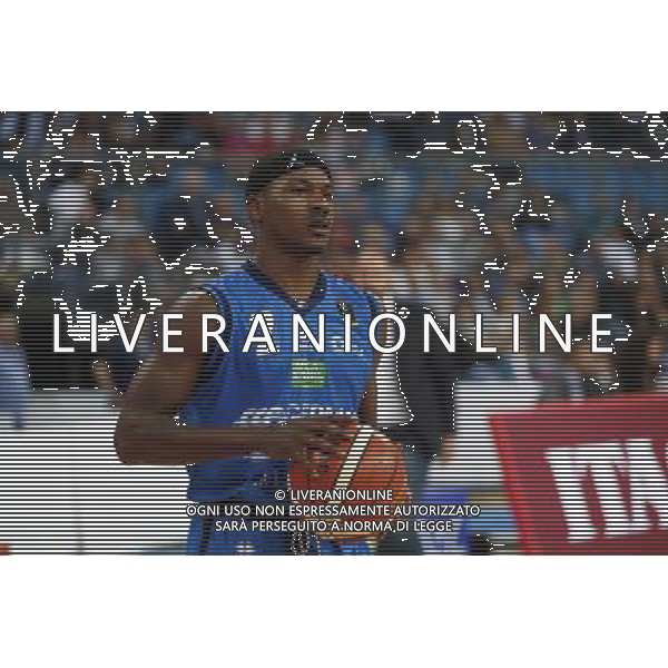Lega Basket serie A 01/10/2017 V L Pallacanestro Pesaro - Germani Basket Brescia nella foto: Moore Lee ©Claudio Zamagni/Agenzia Aldo Liverani Moore Lee during basketball match between V L Pallacanestro Pesaro and Gremani Basket Brescia at Adriatic Arena in Pesaro on October 1 2017 photo credit by Claudio Zamagni/Aldo Liverani Photo Agency