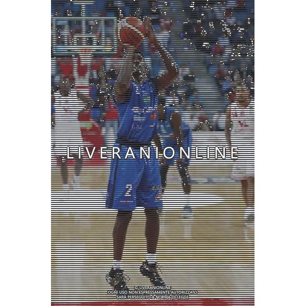Lega Basket serie A 01/10/2017 V L Pallacanestro Pesaro - Germani Basket Brescia nella foto: Moore Lee ©Claudio Zamagni/Agenzia Aldo Liverani Moore Lee during basketball match between V L Pallacanestro Pesaro and Gremani Basket Brescia at Adriatic Arena in Pesaro on October 1 2017 photo credit by Claudio Zamagni/Aldo Liverani Photo Agency