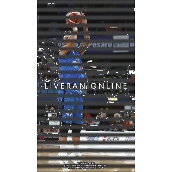 Lega Basket serie A 01/10/2017 V L Pallacanestro Pesaro - Germani Basket Brescia nella foto: Sacchetti Brian ©Claudio Zamagni/Agenzia Aldo Liverani Sacchetti Brian during basketball match between V L Pallacanestro Pesaro and Gremani Basket Brescia at Adriatic Arena in Pesaro on October 1 2017 photo credit by Claudio Zamagni/Aldo Liverani Photo Agency