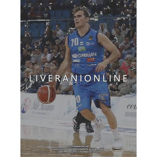 Lega Basket serie A 01/10/2017 V L Pallacanestro Pesaro - Germani Basket Brescia nella foto: Bushati Franko ©Claudio Zamagni/Agenzia Aldo Liverani Bushati Franko during basketball match between V L Pallacanestro Pesaro and Gremani Basket Brescia at Adriatic Arena in Pesaro on October 1 2017 photo credit by Claudio Zamagni/Aldo Liverani Photo Agency