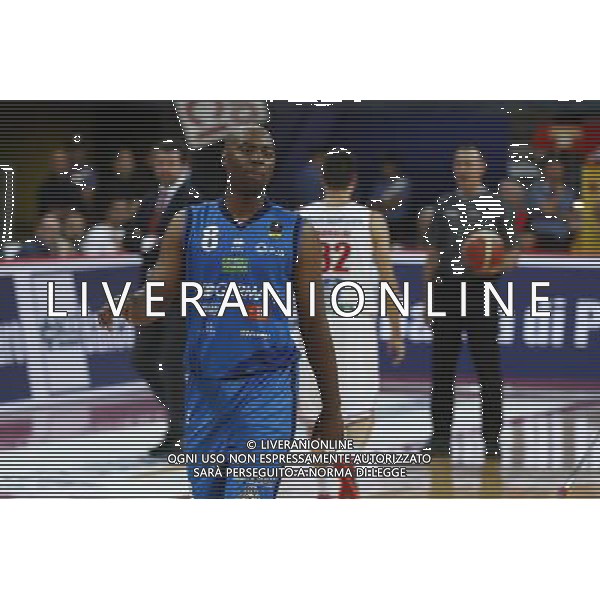 Lega Basket serie A 01/10/2017 V L Pallacanestro Pesaro - Germani Basket Brescia nella foto: Landry Marcus ©Claudio Zamagni/Agenzia Aldo Liverani Landry Marcus during basketball match between V L Pallacanestro Pesaro and Gremani Basket Brescia at Adriatic Arena in Pesaro on October 1 2017 photo credit by Claudio Zamagni/Aldo Liverani Photo Agency