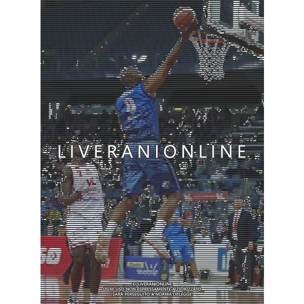 Lega Basket serie A 01/10/2017 V L Pallacanestro Pesaro - Germani Basket Brescia nella foto: Landry Marcus ©Claudio Zamagni/Agenzia Aldo Liverani Landry Marcus during basketball match between V L Pallacanestro Pesaro and Gremani Basket Brescia at Adriatic Arena in Pesaro on October 1 2017 photo credit by Claudio Zamagni/Aldo Liverani Photo Agency