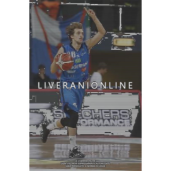 Lega Basket serie A 01/10/2017 V L Pallacanestro Pesaro - Germani Basket Brescia nella foto: Traini Andrea ©Claudio Zamagni/Agenzia Aldo Liverani Traini Andrea during basketball match between V L Pallacanestro Pesaro and Gremani Basket Brescia at Adriatic Arena in Pesaro on October 1 2017 photo credit by Claudio Zamagni/Aldo Liverani Photo Agency