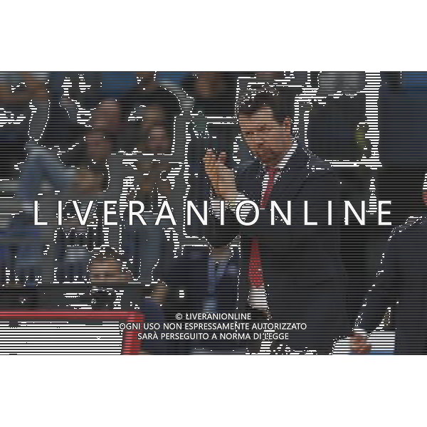 Lega Basket serie A 01/10/2017 V L Pallacanestro Pesaro - Germani Basket Brescia nella foto: ©Claudio Zamagni/Agenzia Aldo Liverani during basketball match between V L Pallacanestro Pesaro and Gremani Basket Brescia at Adriatic Arena in Pesaro on October 1 2017 photo credit by Claudio Zamagni/Aldo Liverani Photo Agency