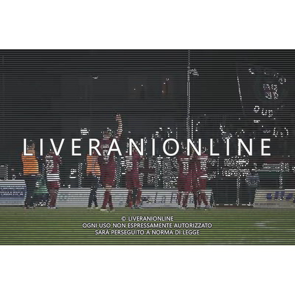 Santarcangelo - Reggiana Campionato di calcio serie C girone B 04/10/2017 nella foto: reggiana davanti ai tifosi Â©Claudio Zamagni/Agenzia Aldo Liverani 