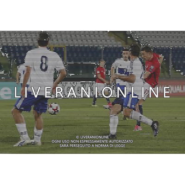 San Marino - Norvegia 05/10/2017 Qualificazioni europee per i mondiali FIFA 2018 nella foto: goal Martin Linnes Â©Claudio Zamagni/Agenzia Aldo Liverani goal Martin Linnes during European Qualifiers FIFA World Cup 2018 international soccer match group C between San Marino and Norway at San Marino Olympic Stadium on October 5 2017 photo credit by Claudio Zamagni/Aldo Liverani Photo Agency