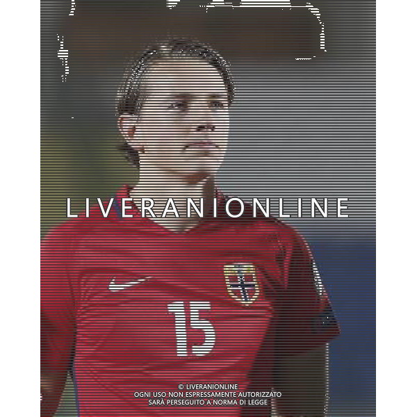 San Marino - Norvegia 05/10/2017 Qualificazioni europee per i mondiali FIFA 2018 nella foto: Sander Berge ©Claudio Zamagni/Agenzia Aldo Liverani Sander Berge during European Qualifiers FIFA World Cup 2018 international soccer match group C between San Marino and Norway at San Marino Olympic Stadium on October 5 2017 photo credit by Claudio Zamagni/Aldo Liverani Photo Agency